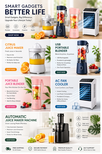 Top 5 Must-Have Kitchen Gadgets in 2026 | Portable Blender, Juice Maker & More